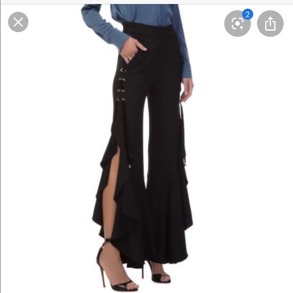 Pants - Vintage Jonathan Simkhai black grommet pants